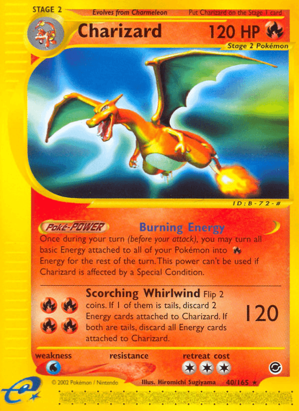 Charizard Expedition Base Set card