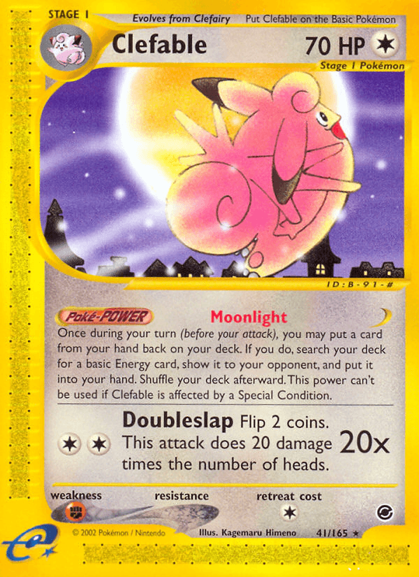 Clefable Expedition Base Set card