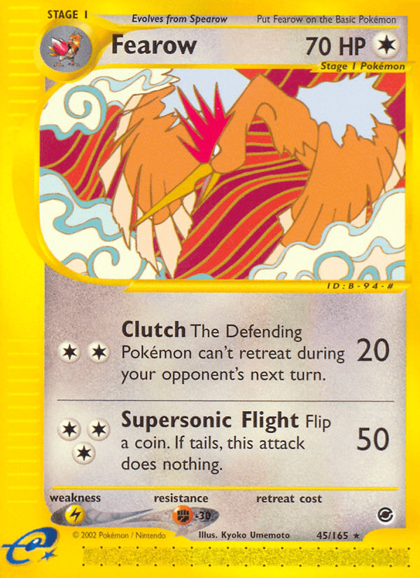 Fearow Expedition Base Set card
