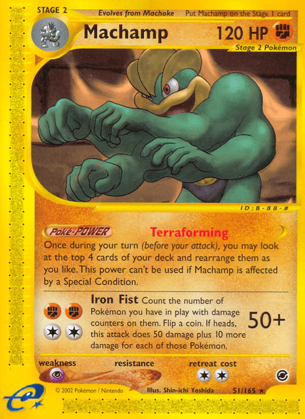 Machamp Expedition Base Set card