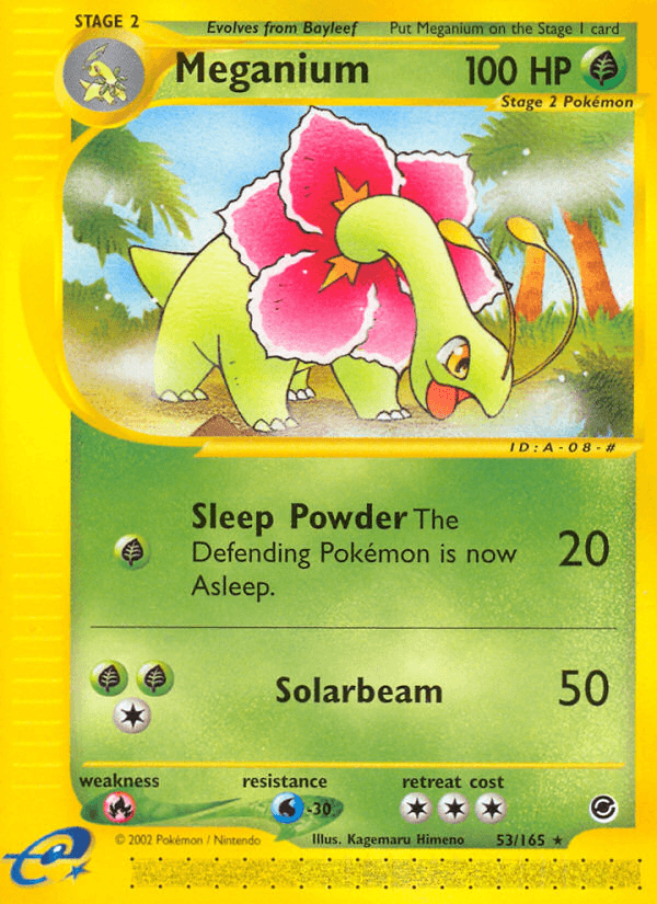 Meganium Expedition Base Set card