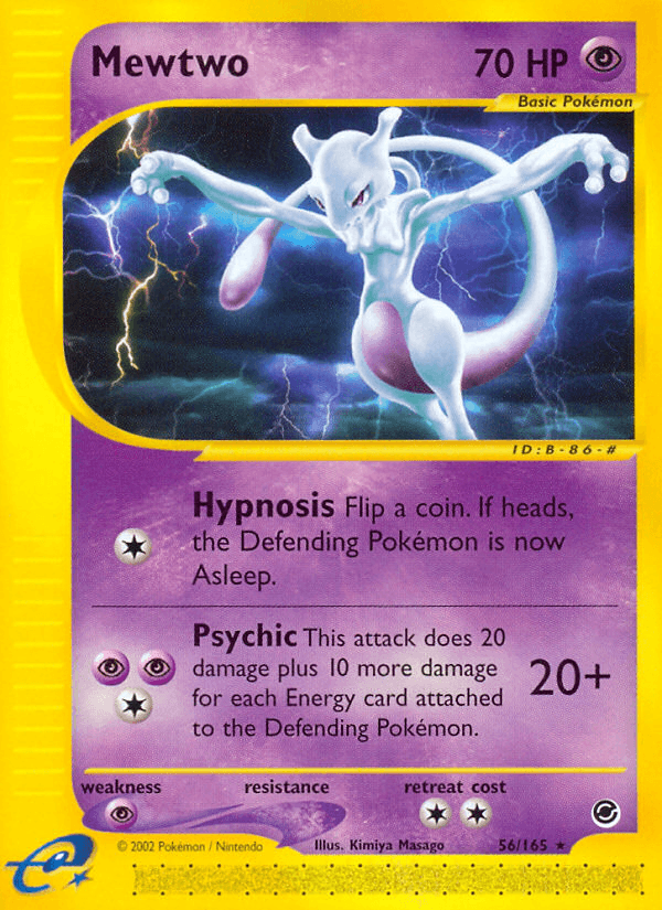 Mewtwo Expedition Base Set card