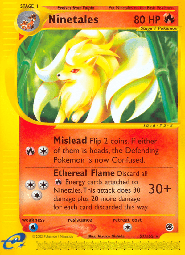 Ninetales Expedition Base Set card