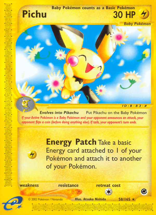 Pichu Expedition Base Set card