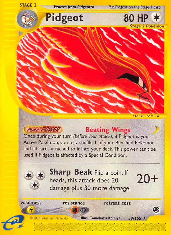 Pidgeot Expedition Base Set card