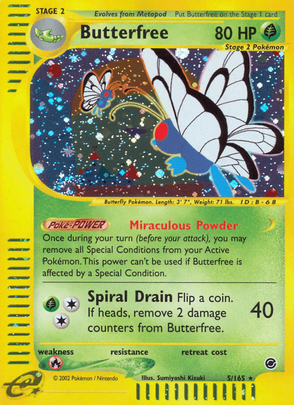 Butterfree Expedition Base Set card
