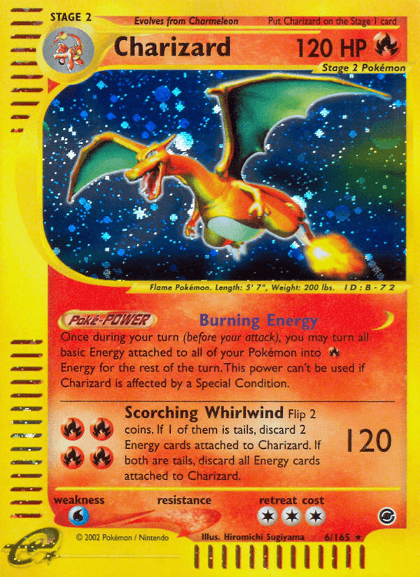 Charizard Expedition Base Set card