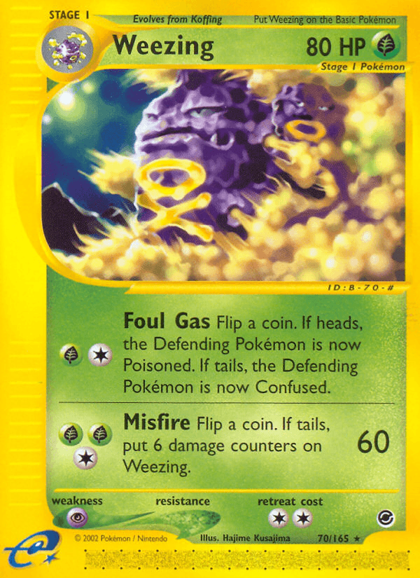 Weezing Expedition Base Set card