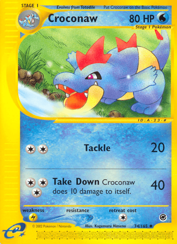 Croconaw Expedition Base Set card