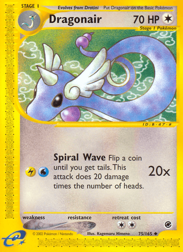 Dragonair Expedition Base Set card