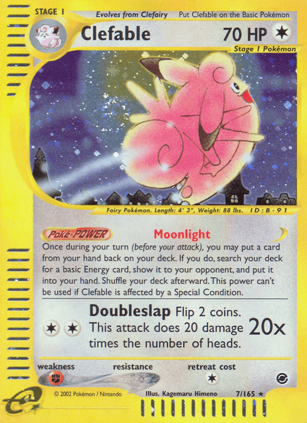 Clefable Expedition Base Set card