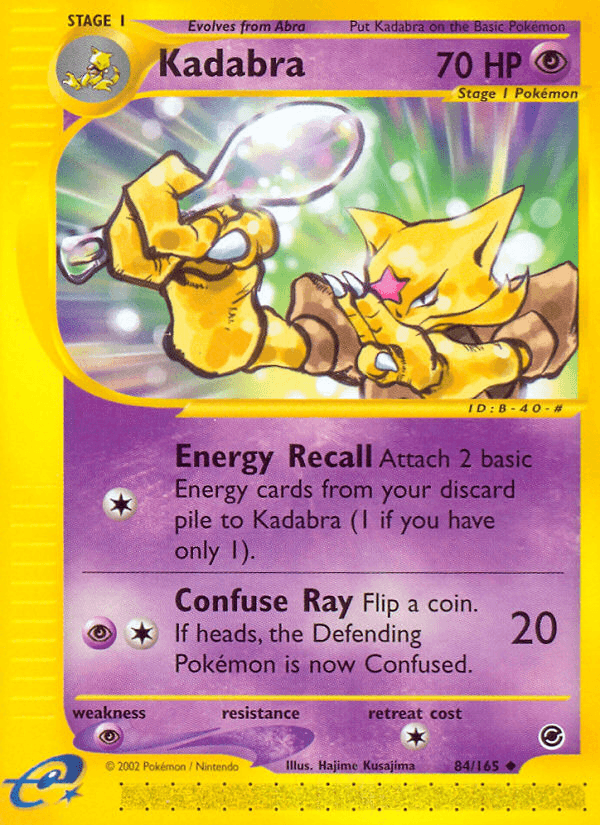 Kadabra Expedition Base Set card