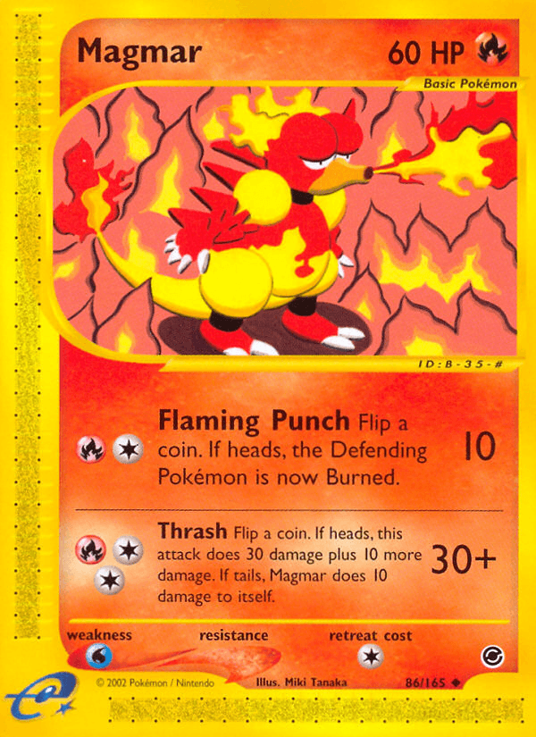Magmar Expedition Base Set card