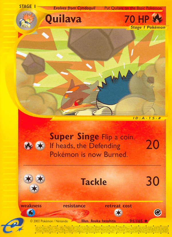 Quilava Expedition Base Set card