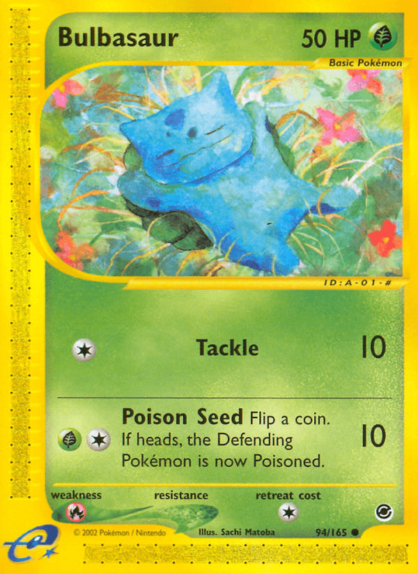 Bulbasaur Expedition Base Set card