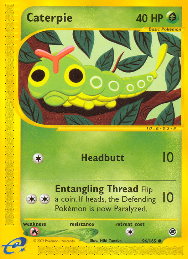 Caterpie Expedition Base Set card