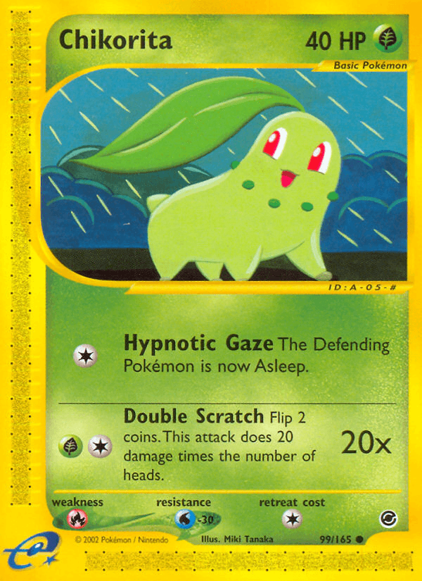 Chikorita Expedition Base Set card