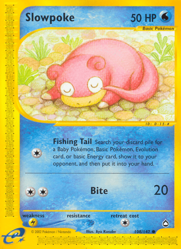 Slowpoke Aquapolis card