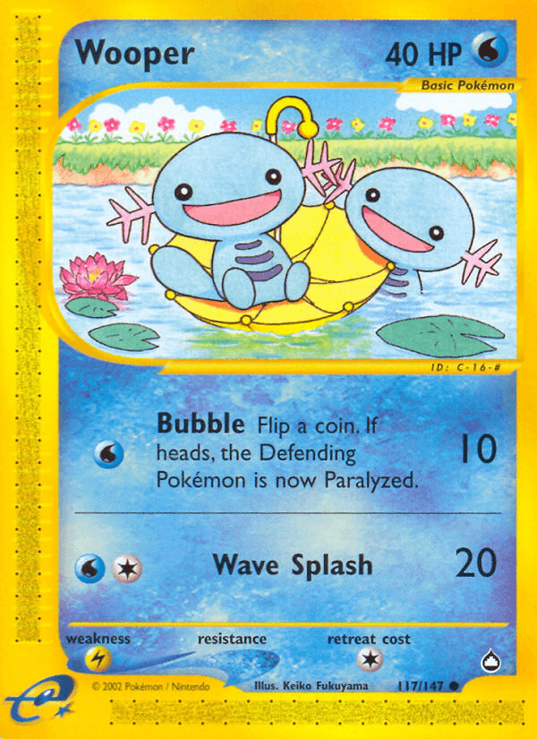 Wooper Aquapolis card