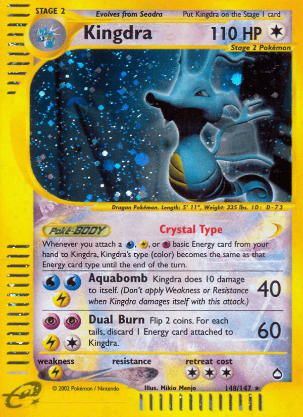 Kingdra Aquapolis card