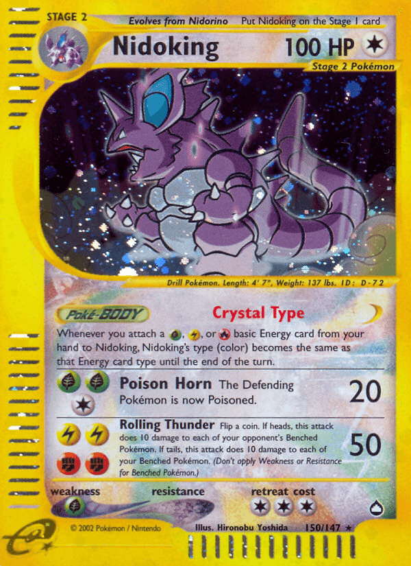 Nidoking Aquapolis card