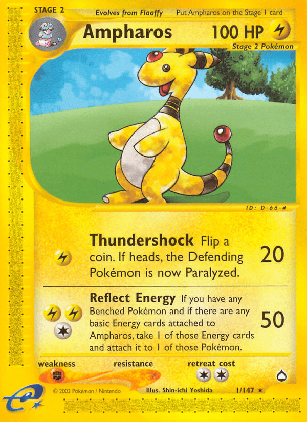 Ampharos Aquapolis card