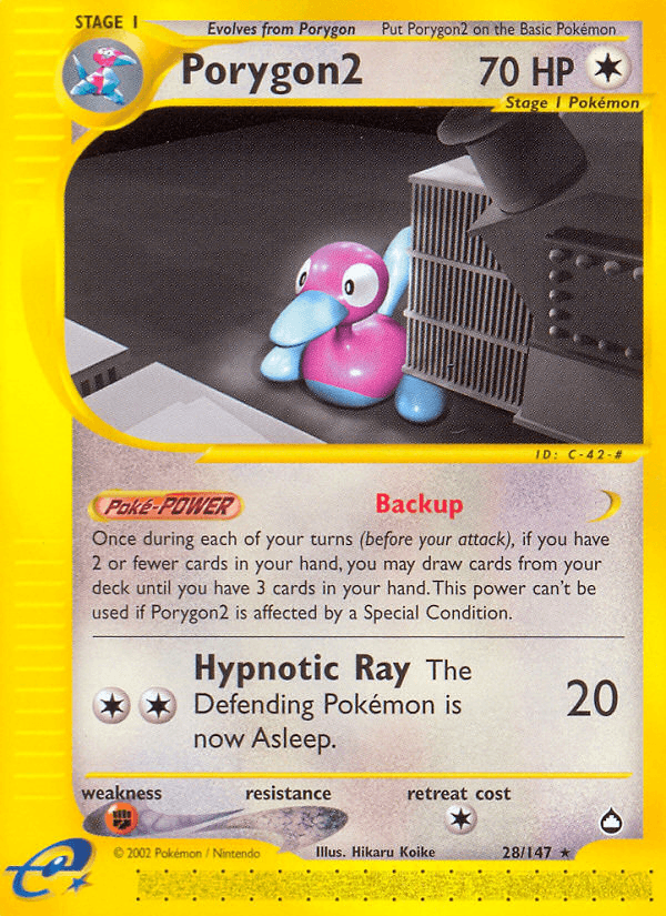 Porygon2 Aquapolis card
