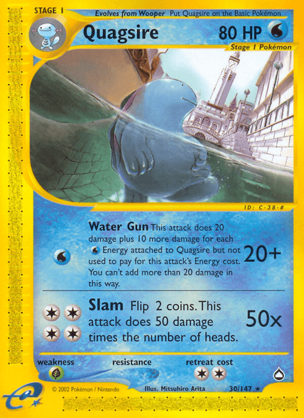 Quagsire Aquapolis card