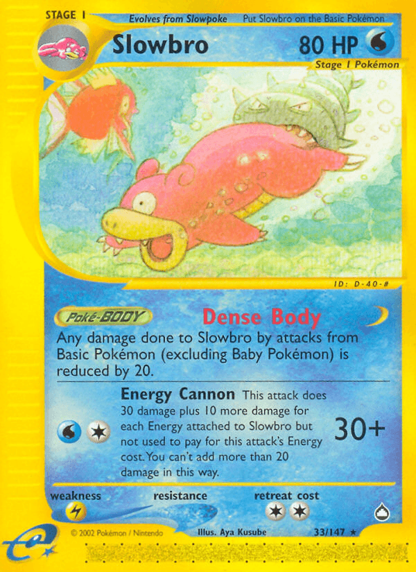 Slowbro Aquapolis card