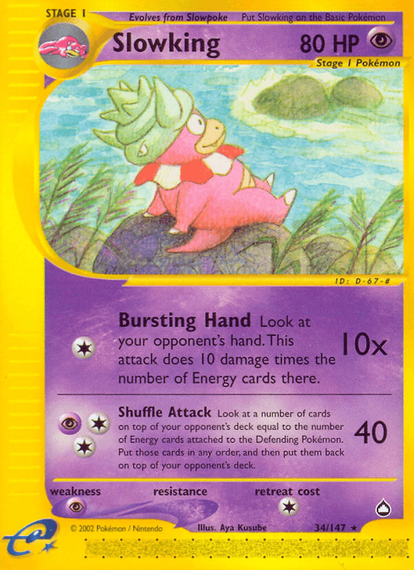 Slowking Aquapolis card