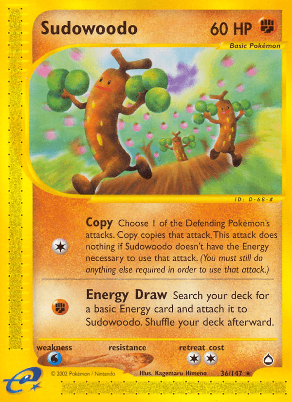 Sudowoodo Aquapolis card