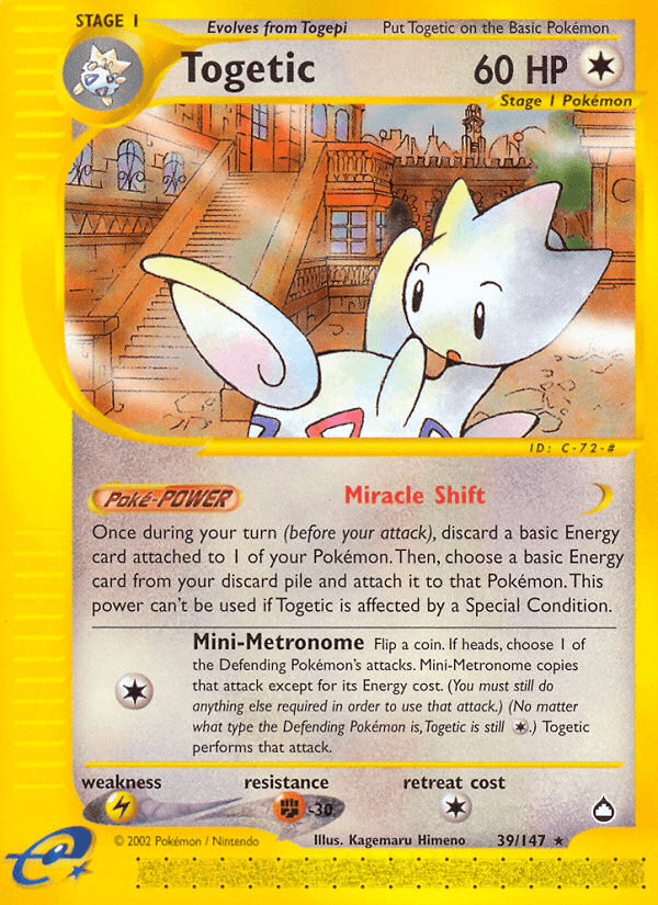 Togetic Aquapolis card