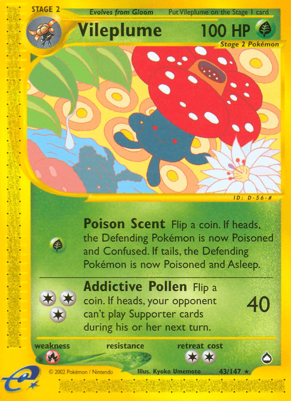 Vileplume Aquapolis card