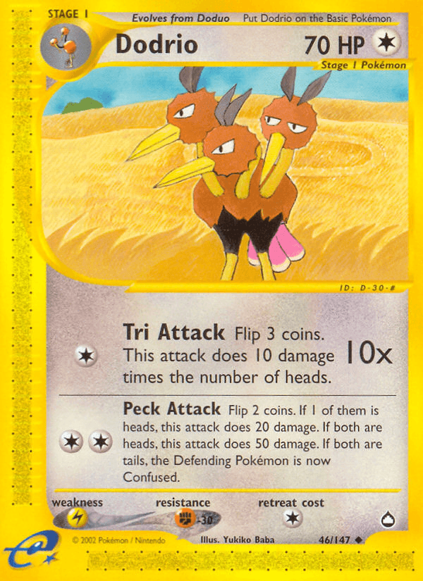Dodrio Aquapolis card
