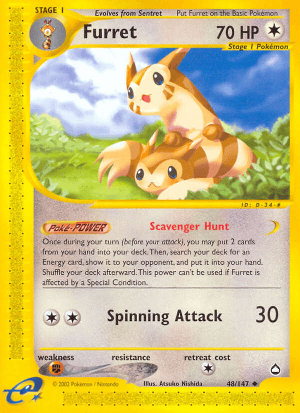 Furret Aquapolis card