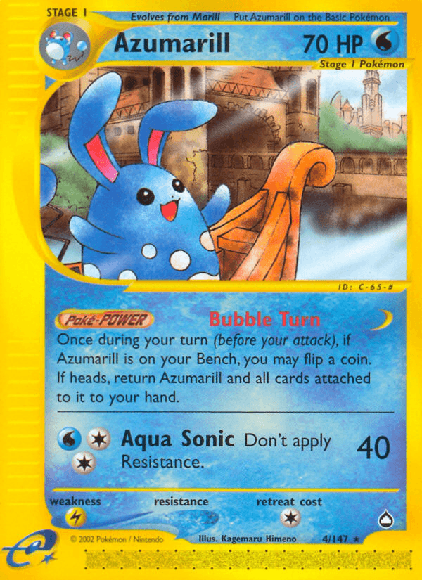 Azumarill Aquapolis card