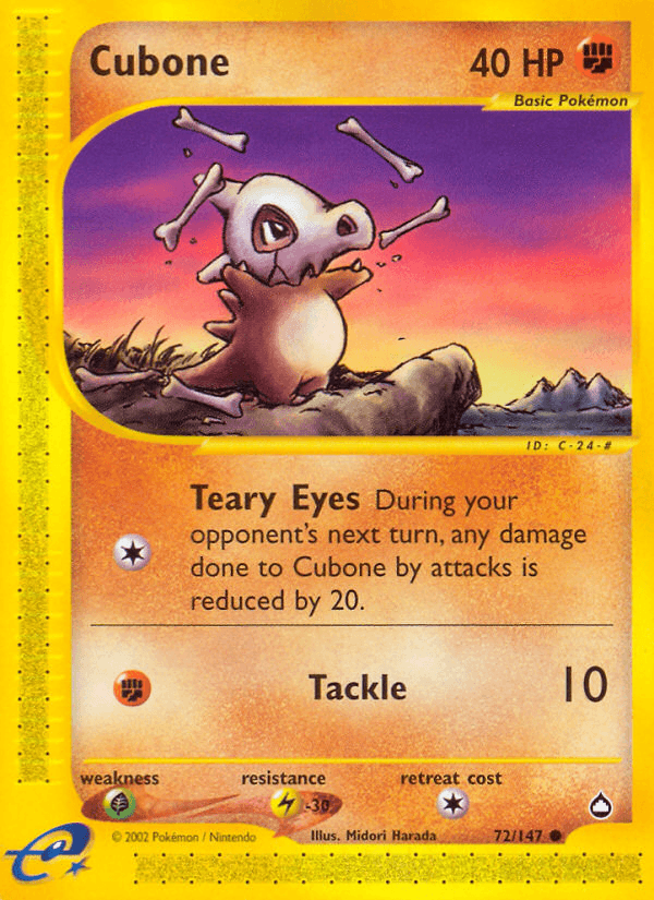 Cubone Aquapolis card