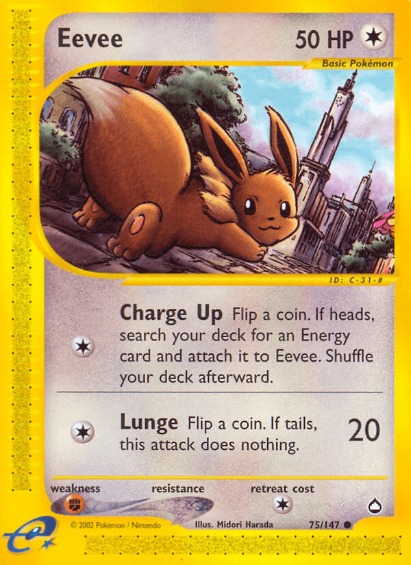 Eevee Aquapolis card