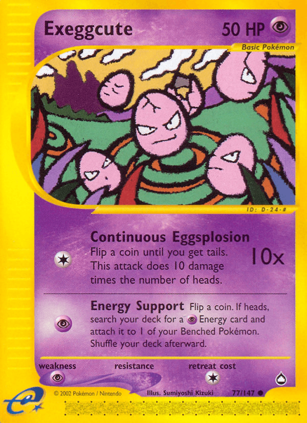 Exeggcute Aquapolis card