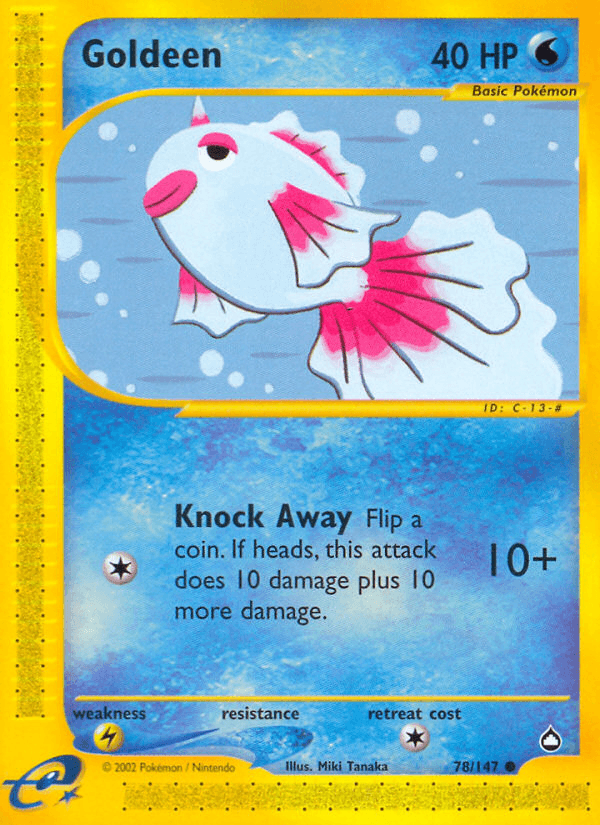 Goldeen Aquapolis card