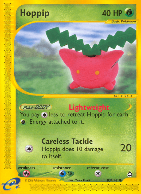 Hoppip Aquapolis card