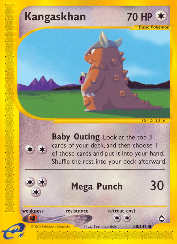 Kangaskhan Aquapolis card