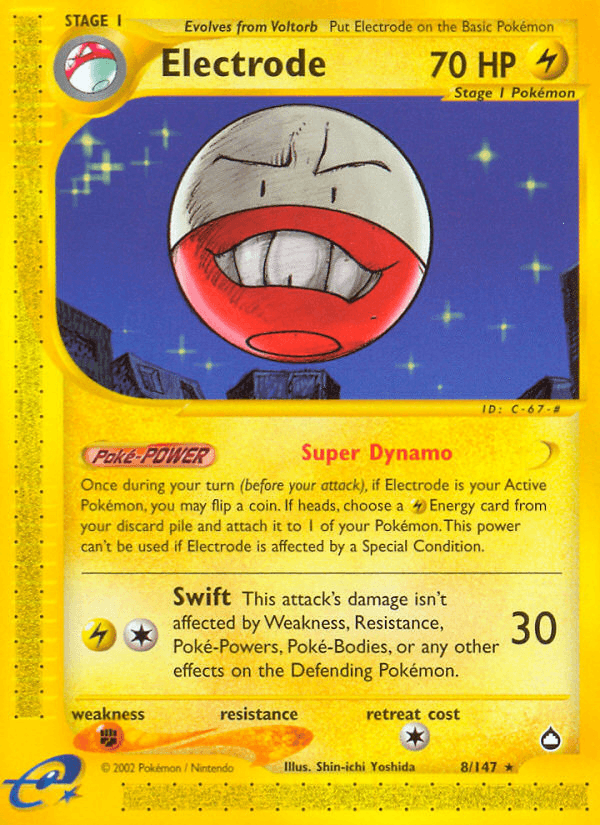 Electrode Aquapolis card