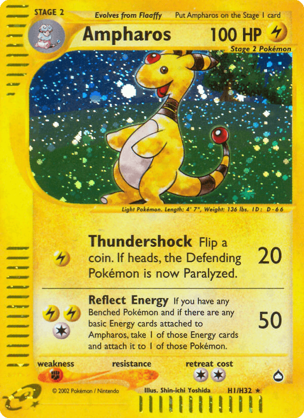 Ampharos Aquapolis card