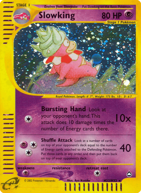 Slowking Aquapolis card