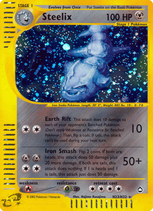 Steelix Aquapolis card