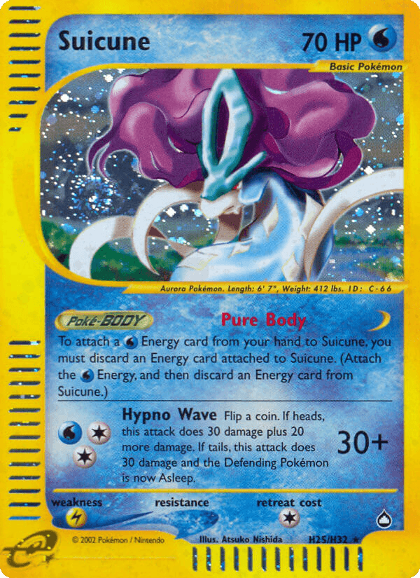 Suicune Aquapolis card