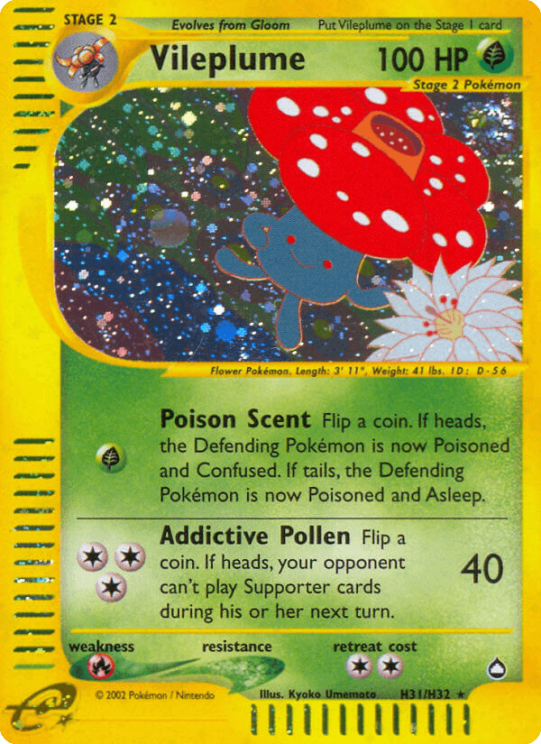 Vileplume Aquapolis card
