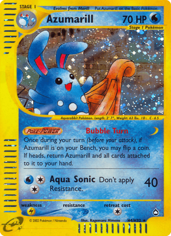 Azumarill Aquapolis card