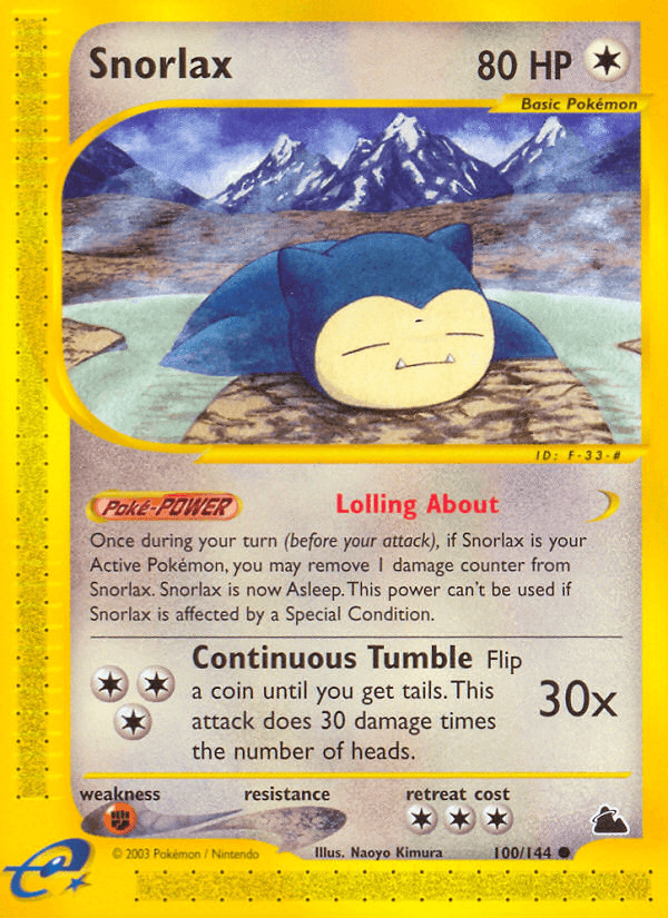 Snorlax Skyridge card